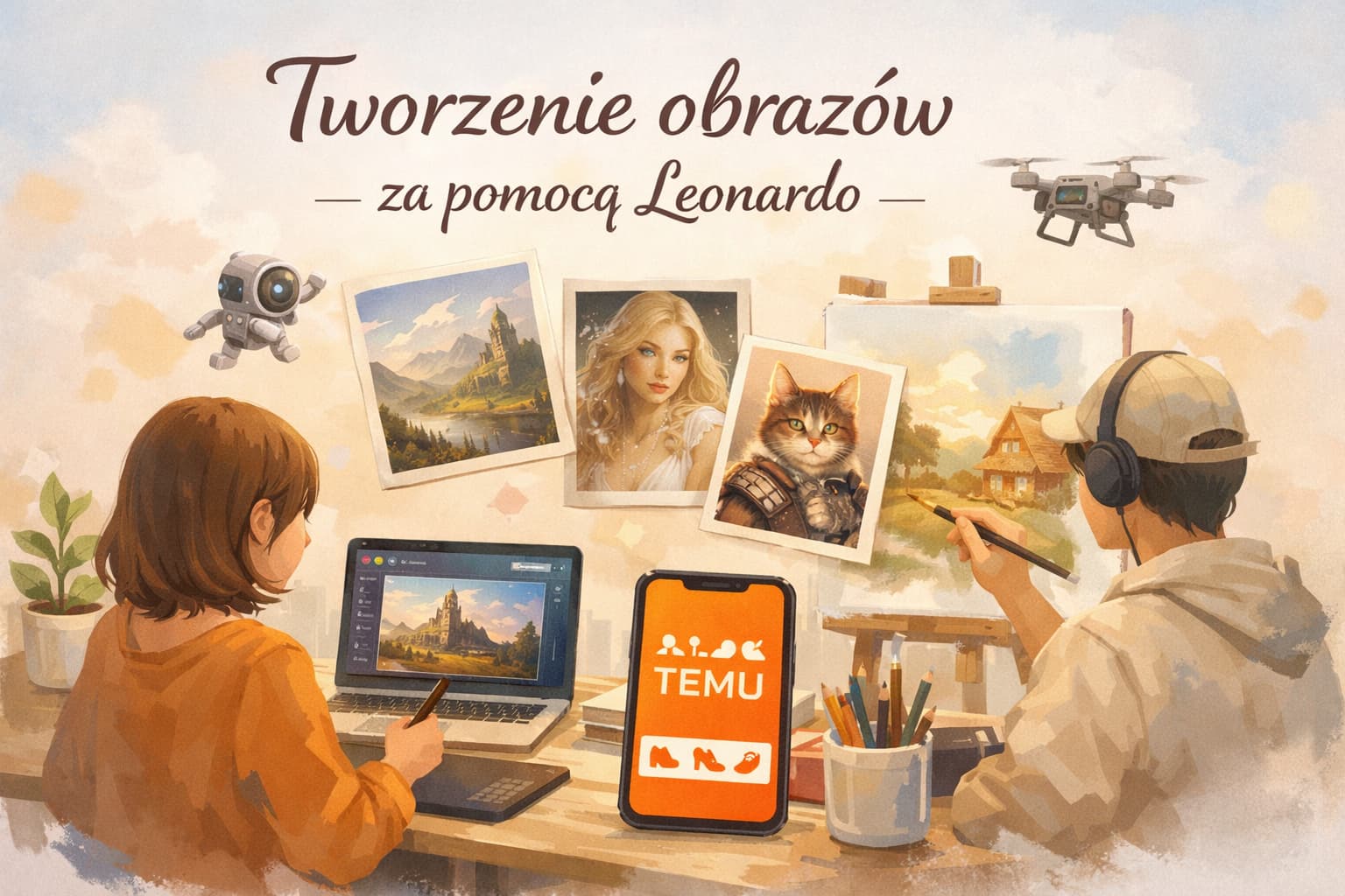 Tworzenie obrazów za pomocą Leonardo w praktyce